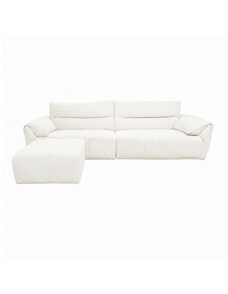 Sofá 3 Cuerpos Alina Blanco - Mueble de Living Moderno