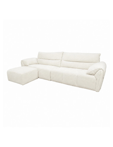 Sofá 3 Cuerpos Alina Blanco - Mueble de Living Moderno