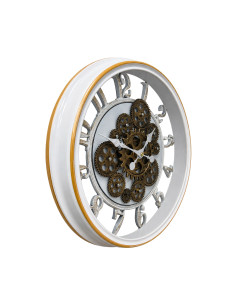 Reloj pared 44cm vintage blanco 2