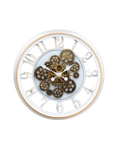 Reloj pared 44cm vintage blanco