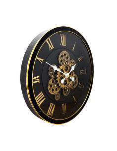 Reloj pared 40cm romano negro 2