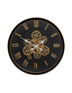Reloj pared 40cm romano negro