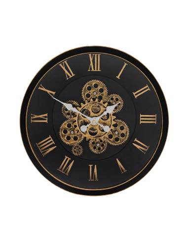 Reloj pared 40cm romano negro