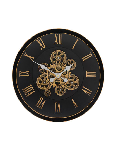 Reloj pared 40cm romano negro