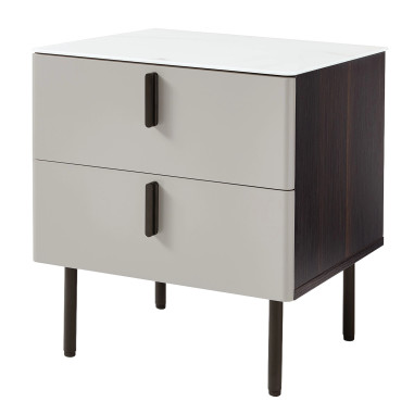 Velador 2 Cajones Moisés Vidrio | DKo Home