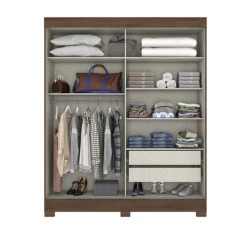 Closet 2 puertas Said castaño beige 2