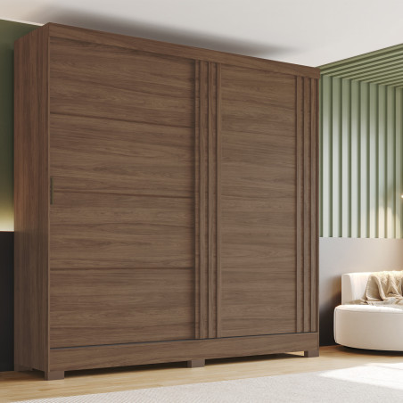 Closet 2 puertas York castaño