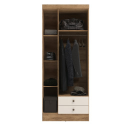 Closet 3 puertas Moscú Nogueira/Off white 2