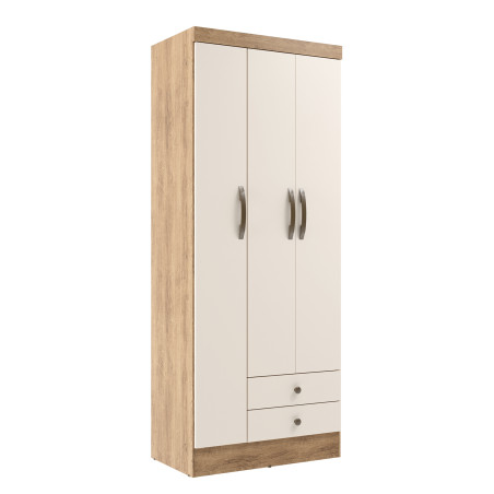 Closet 3 puertas Moscú Nogueira/Off white