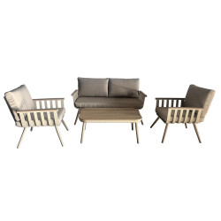 Juego living terraza Vibe 2-1-1 beige