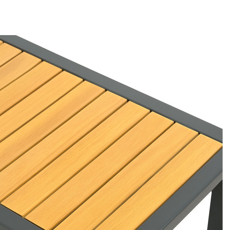 Juego living terraza seccional Beckman gris