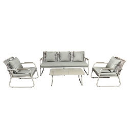 Juego living terraza Macos 3-1-1 beige