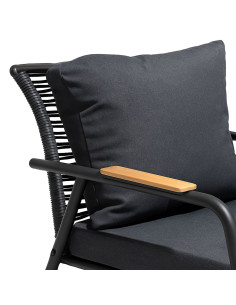 Juego Living Terraza Macos 2-1-1 Gris - Confort Exterior 2