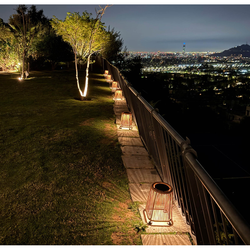 Lámpara de exterior Lúa c/n panel solar