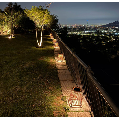 Lámpara de exterior Lúa c/n panel solar