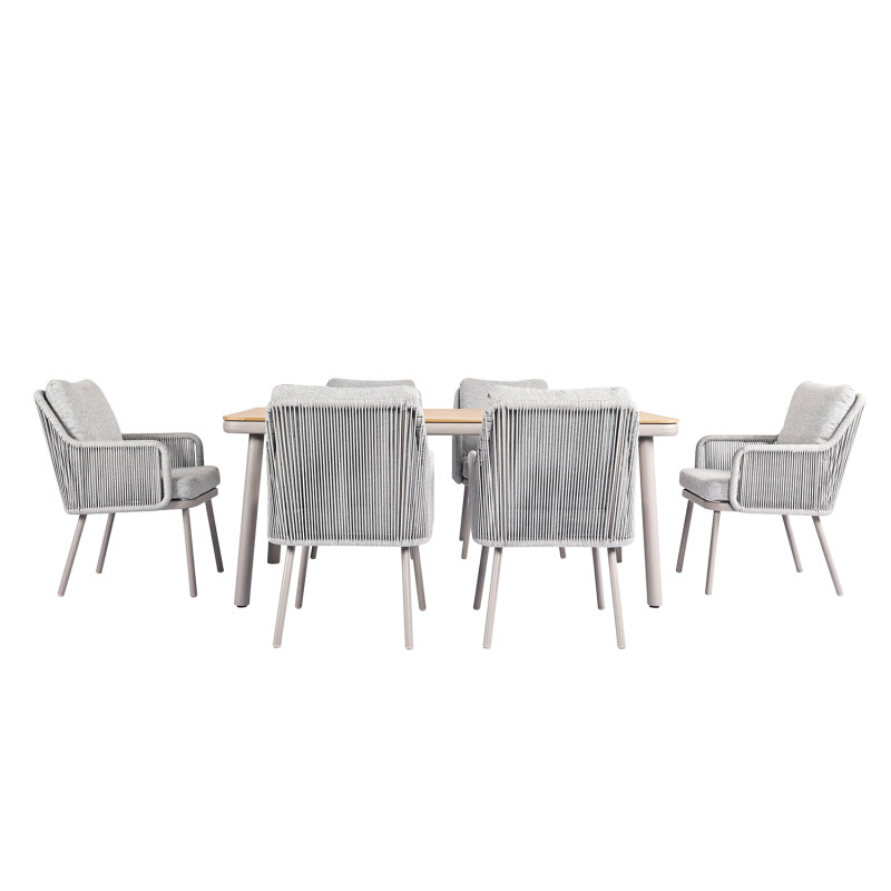 Juego Comedor Terraza 6 Sillas Milano - Muebles de Exterior