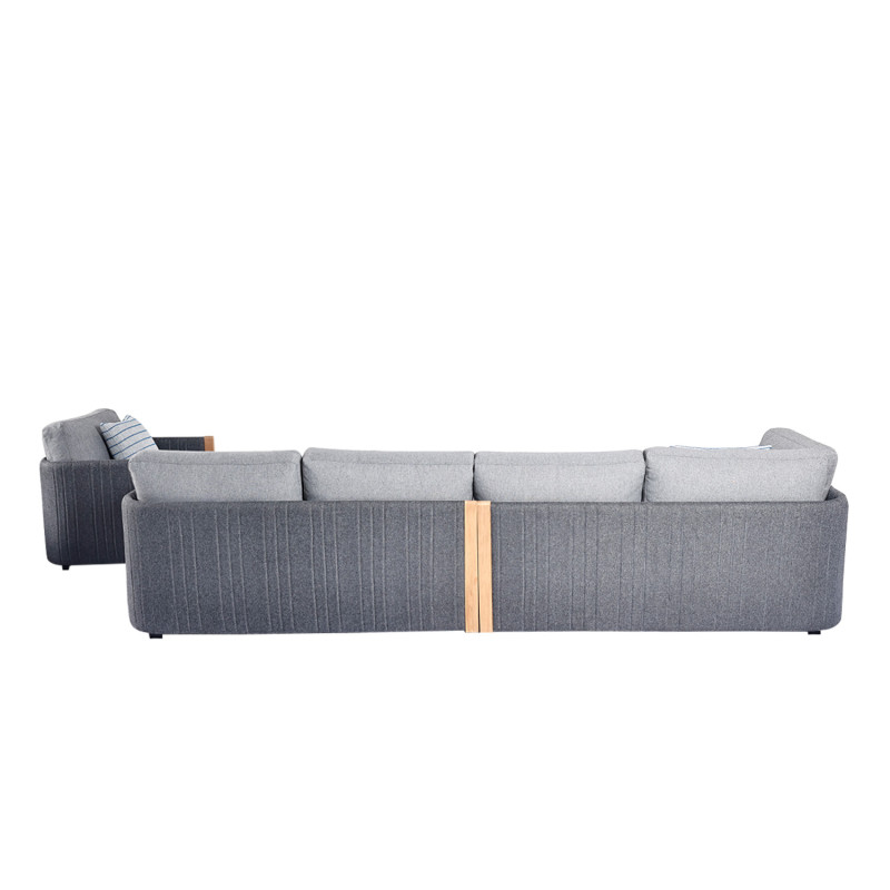 Juego Living Terraza Seccional Ámbar 4 Piezas - Muebles Exterior