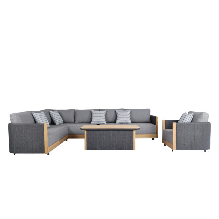 Juego living terraza seccional Ámbar 4 pzas