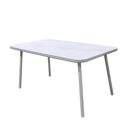 Juego comedor terraza 6 sillas Sylva blanco