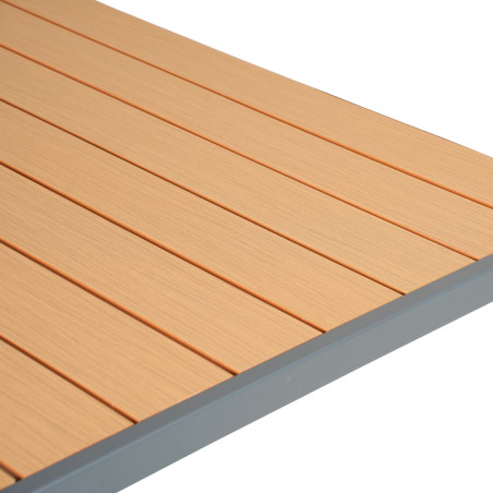 Juego comedor terraza 6 sillas Erie gris