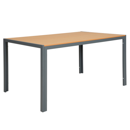 Juego comedor terraza 6 sillas Erie gris