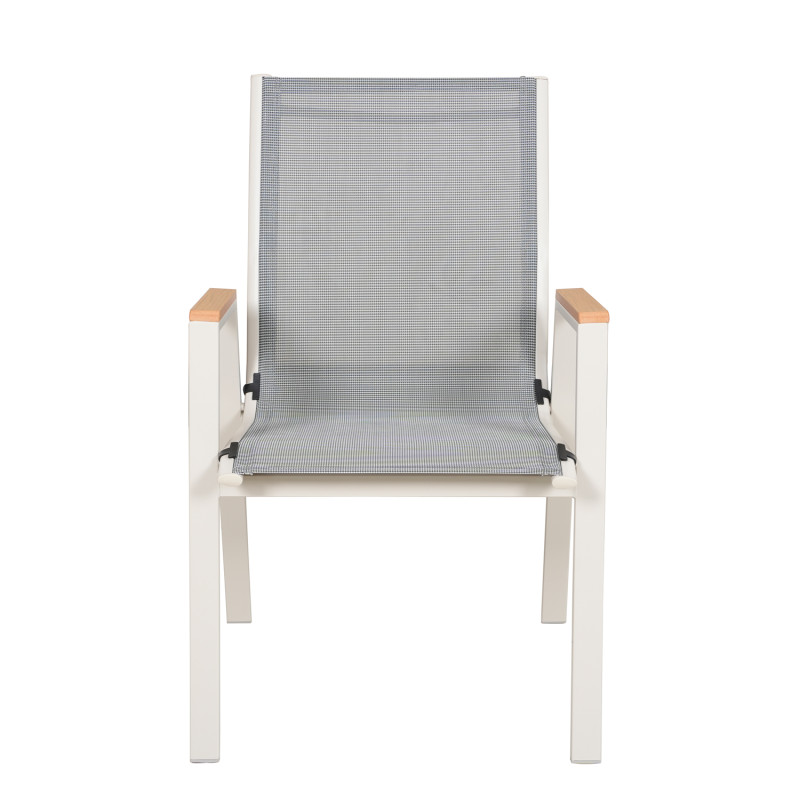 Juego comedor terraza 6 sillas Erie champagne