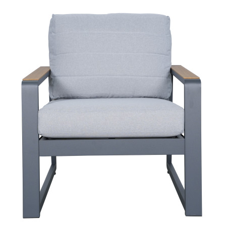 Juego living terraza Elgin gris 3-1-1-1