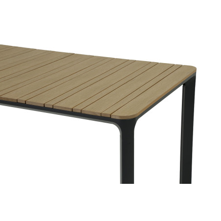 Juego comedor terraza 6 sillas Ely negro