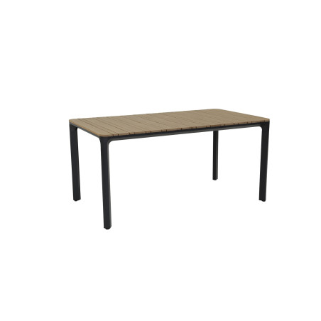 Juego comedor terraza 6 sillas Ely negro