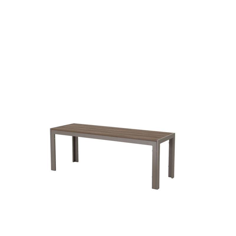 Juego Comedor Terraza 2 Bancos Elko Champagne - Muebles Terraza