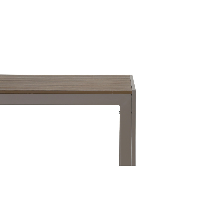 Juego Comedor Terraza 2 Bancos Elko Champagne - Muebles Terraza