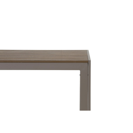 Juego comedor terraza 2 bancos Elko champagne