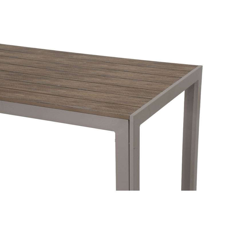 Juego Comedor Terraza 2 Bancos Elko Champagne - Muebles Terraza