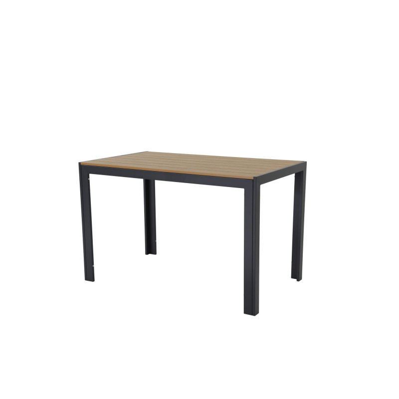 Juego Comedor Terraza 2 Bancos Elko Gris Oscuro - Terraza