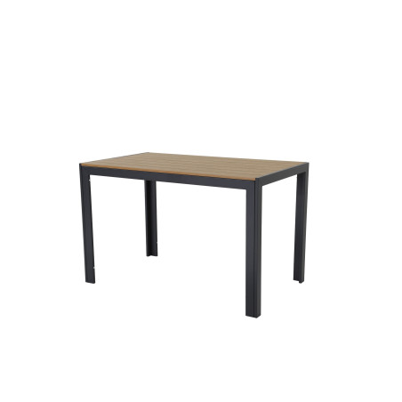 Juego comedor terraza 2 bancos Elko gris oscuro