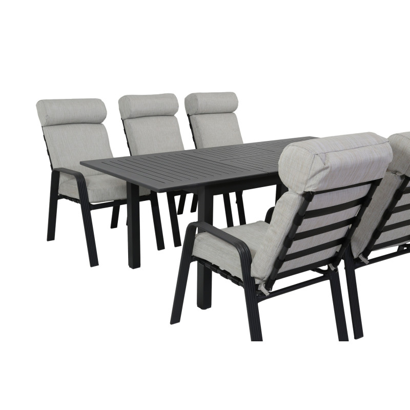 Juego comedor terraza 6 sillas Buford