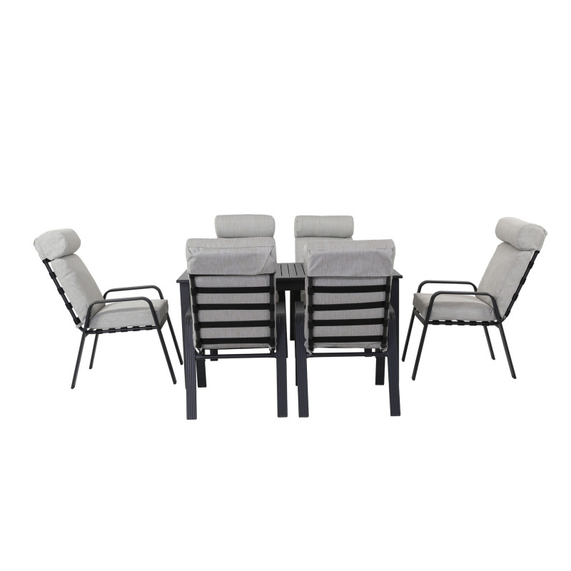 Juego comedor terraza 6 sillas Buford