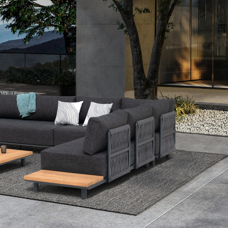 Set Seccional Terraza Lafite 4 Piezas - Muebles de Exterior