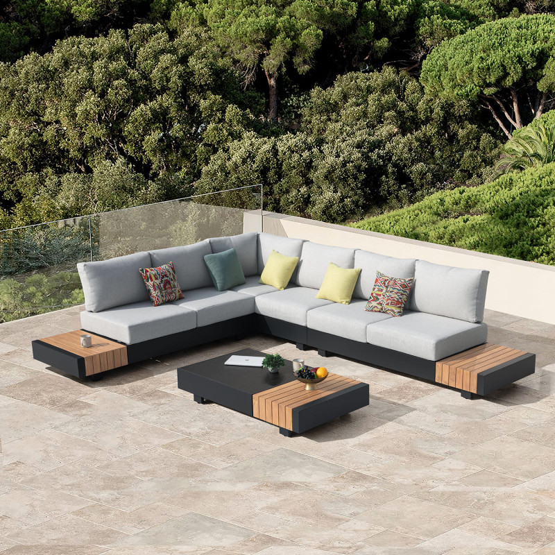 Set Seccional Terraza Tonic 4 Piezas - Muebles de Exterior