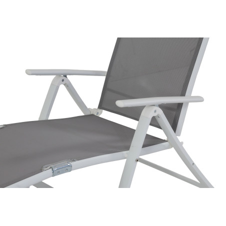 Reposera blanca 178x61,5x65cm