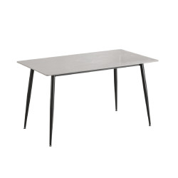 Mesa comedor 4 puestos Khissa gris mate