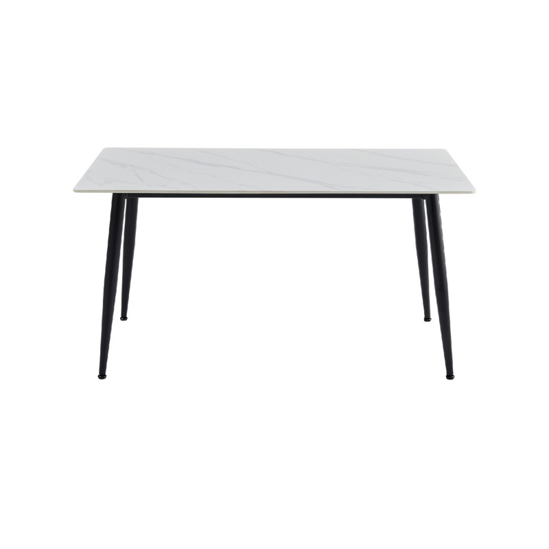 Mesa Comedor 4 Puestos Khissa Blanco Mate - Diseño Moderno