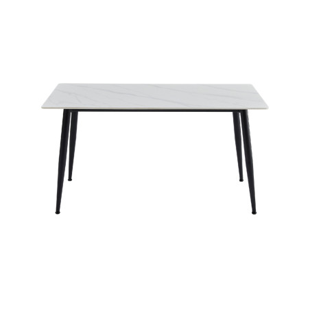 Mesa comedor 4 puestos Khissa blanco mate