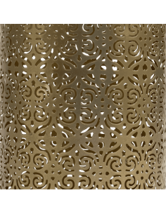 Portavelas dorado 12x12x18,5cm 2