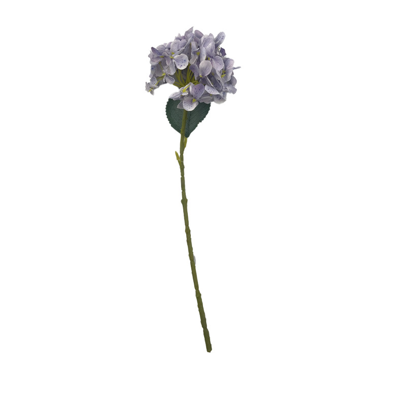 Flor Hortensia Artificial Rosado/Morado 41cm - Decoración Hogar