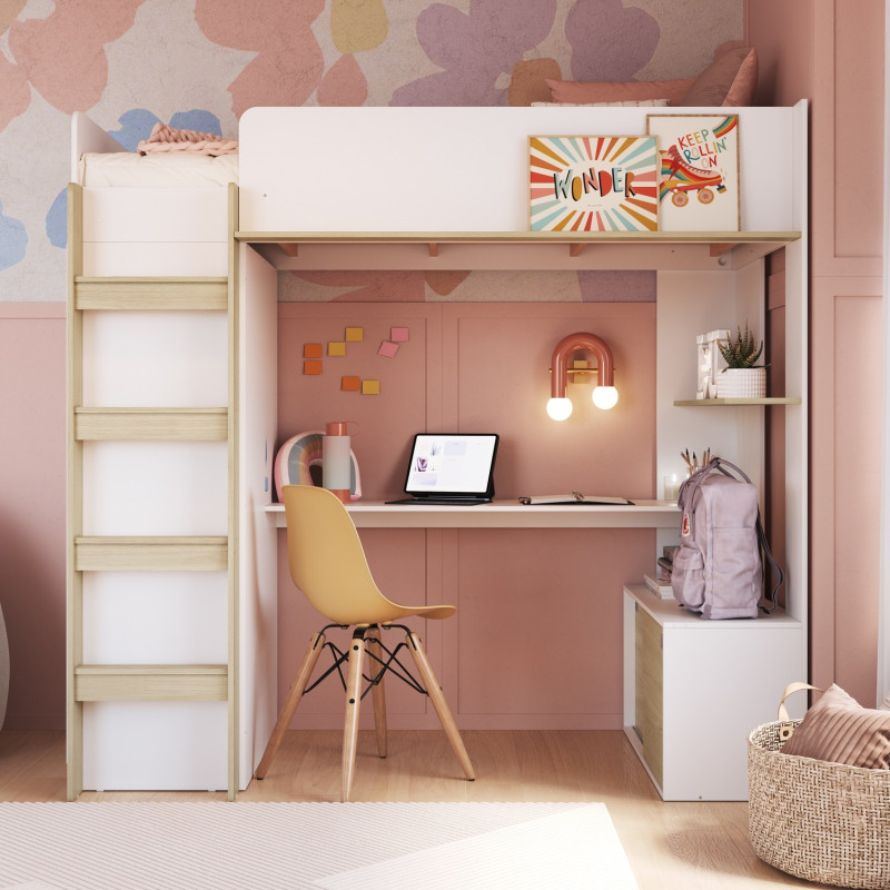 Cama Elevada Multifuncional 1 Plaza 190x90cm - Dormitorio