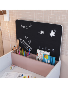 Escritorio Infantil con Silla Le Petit Blanco-Rosa | Muebles 2
