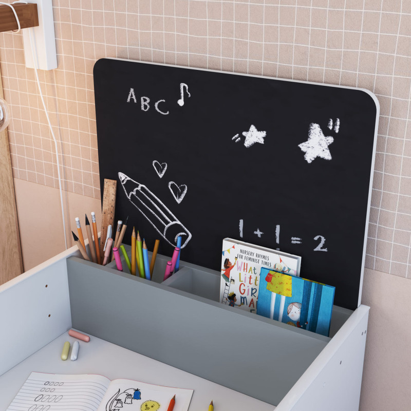 Escritorio Infantil con Silla Le Petit Blanco-Azul | Muebles