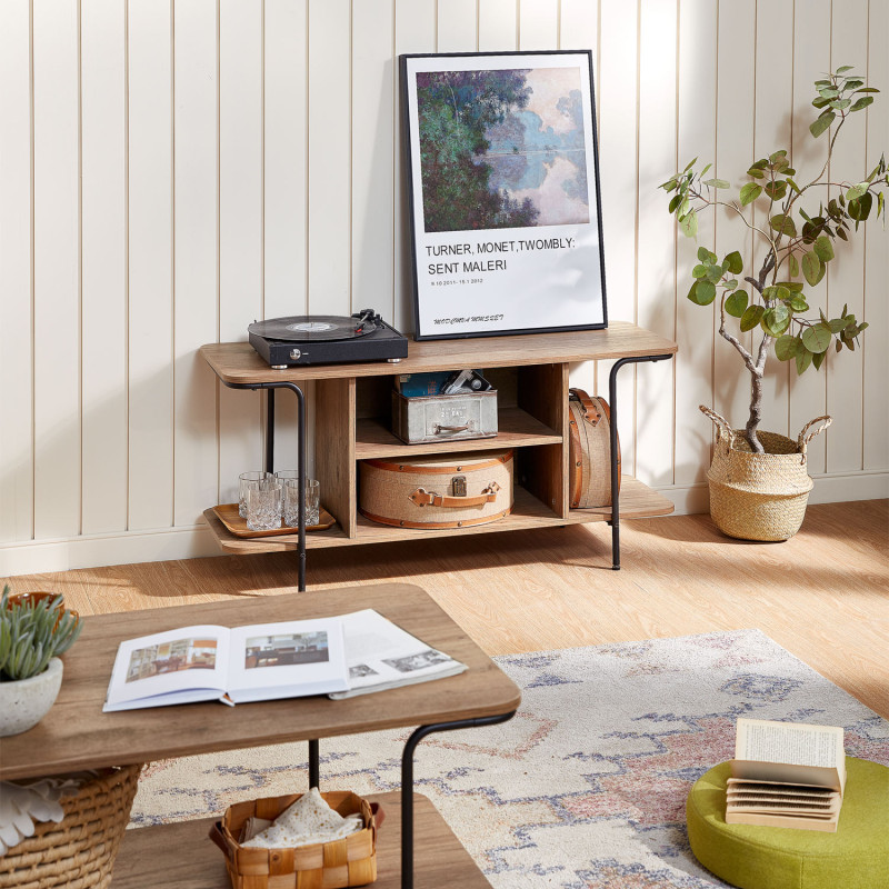 Rack TV Phillip - Mueble Moderno para Living con Cajones