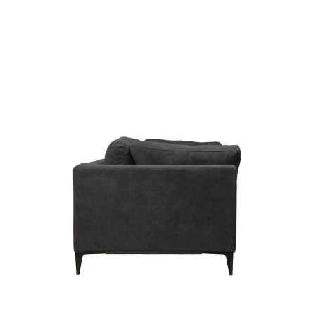 Sofá 3 cuerpos Alara gris oscuro